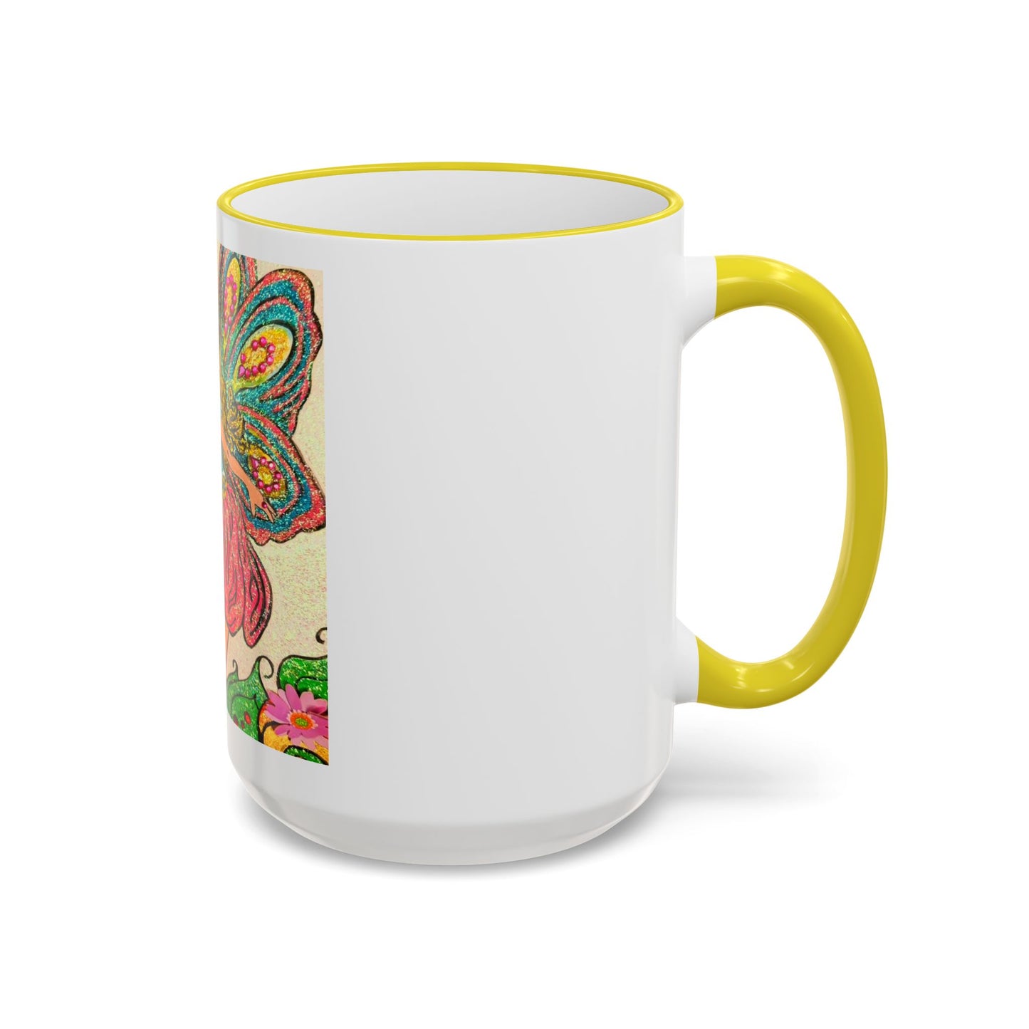 Magical Accent Rim & Handle Mug – Land of Wind Fairies™  Flower Kiss