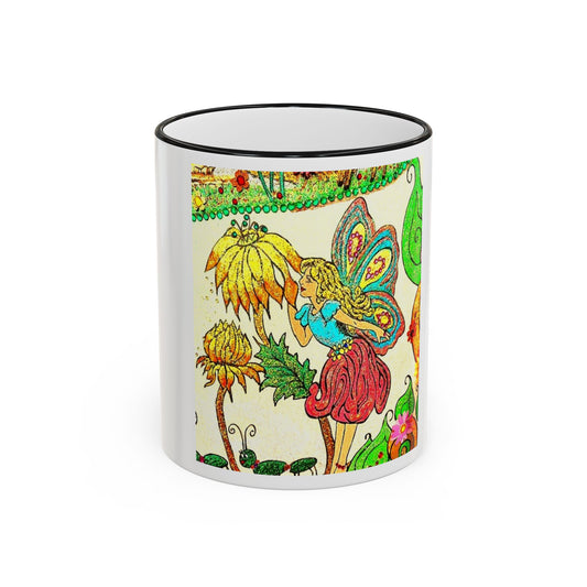 Magical Accent Rim & Handle Mug – Land of Wind Fairies™  Flower Kiss