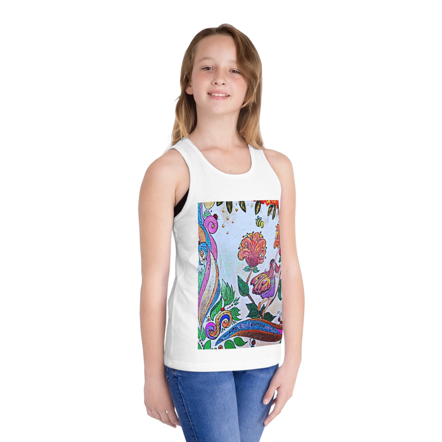 Kids Jersey Tank Top - The Land of Wind Fairies P8