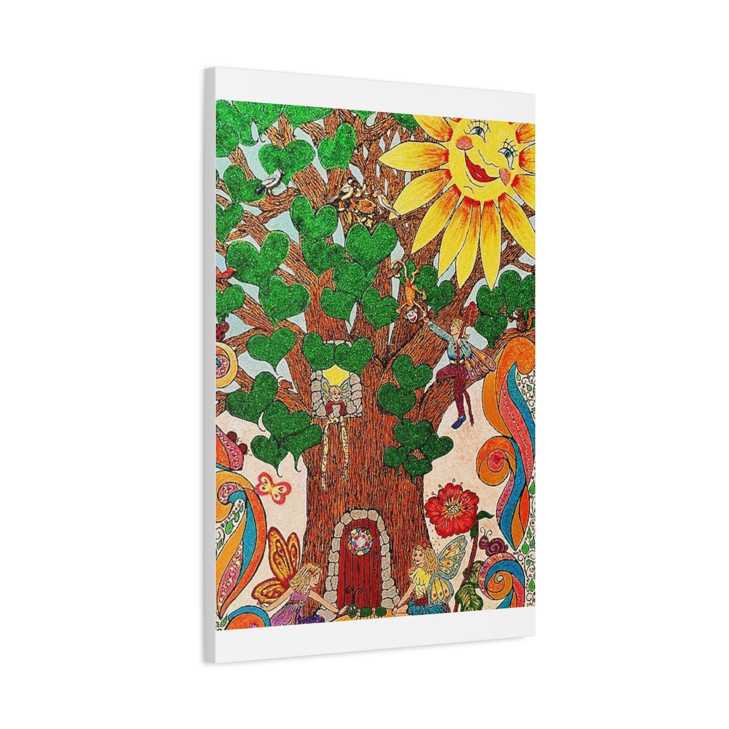 Canvas Fairy Wall Art – The Old Oak Tree | The Land of Wind Fairies Series