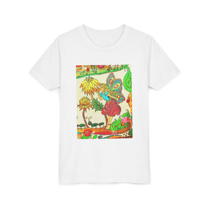Youth Short Sleeve Tee – The Land of Wind Fairies™ series - Flower Kiss