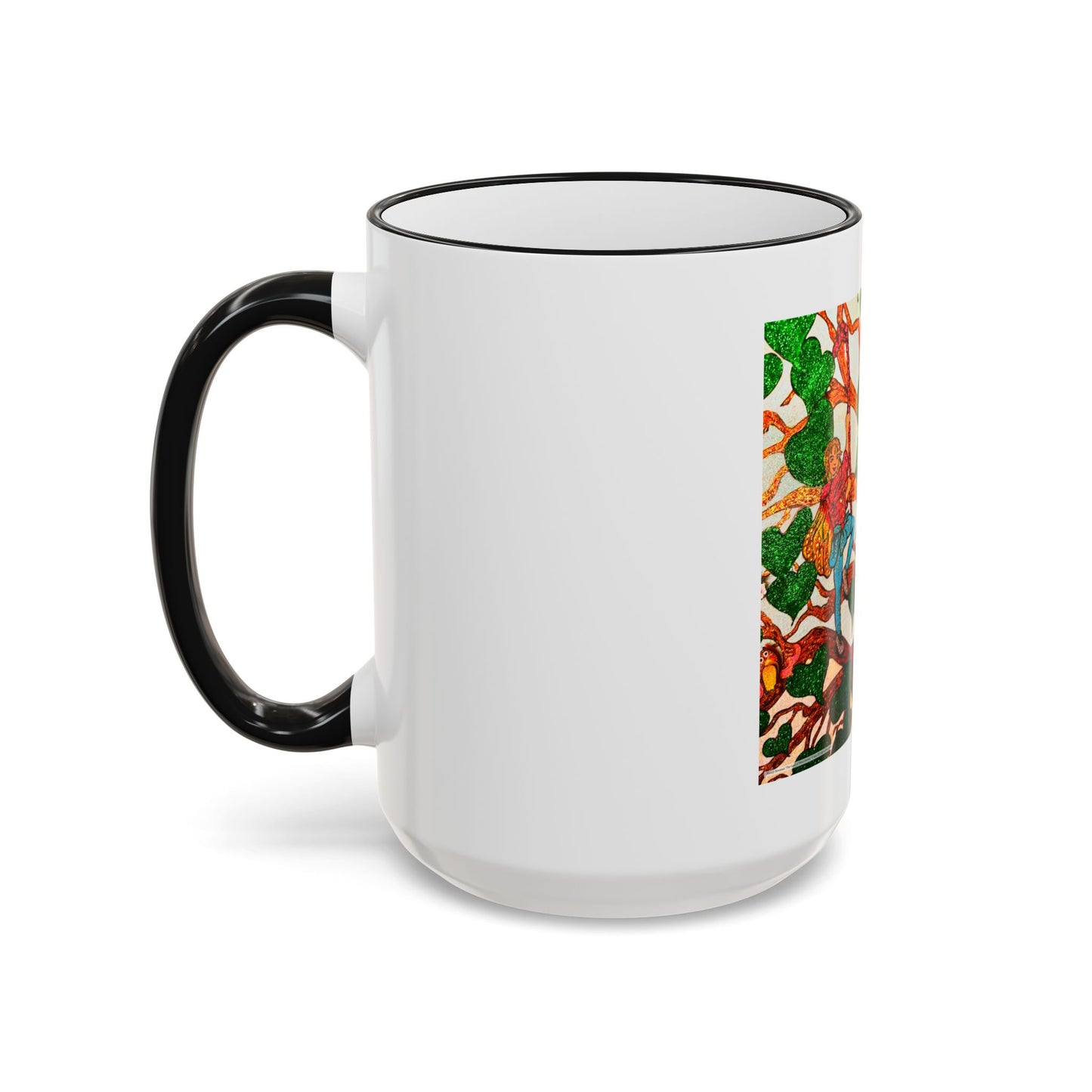 Accent Rim and Handle Mug 11oz - The Land of the Wind Fairies P4