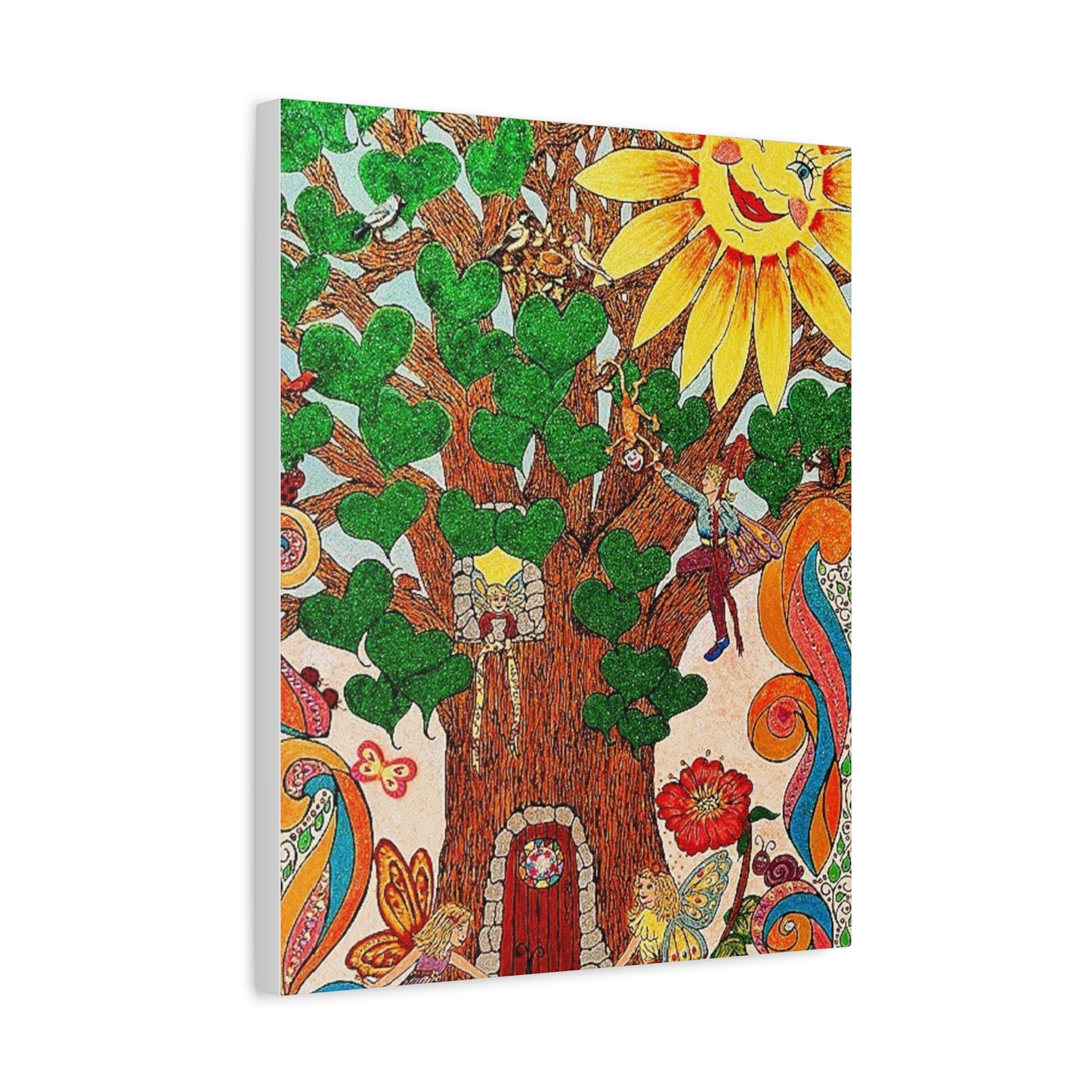 Canvas Fairy Wall Art – The Old Oak Tree | The Land of Wind Fairies Series