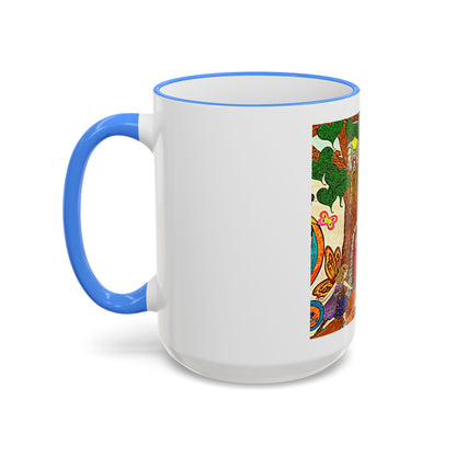 Accent Rim and Handle Mug 11oz - The Land of the Wind Fairies
