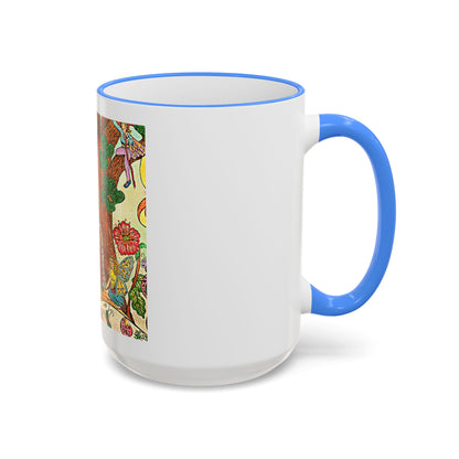 Accent Rim and Handle Mug 11oz - The Land of the Wind Fairies