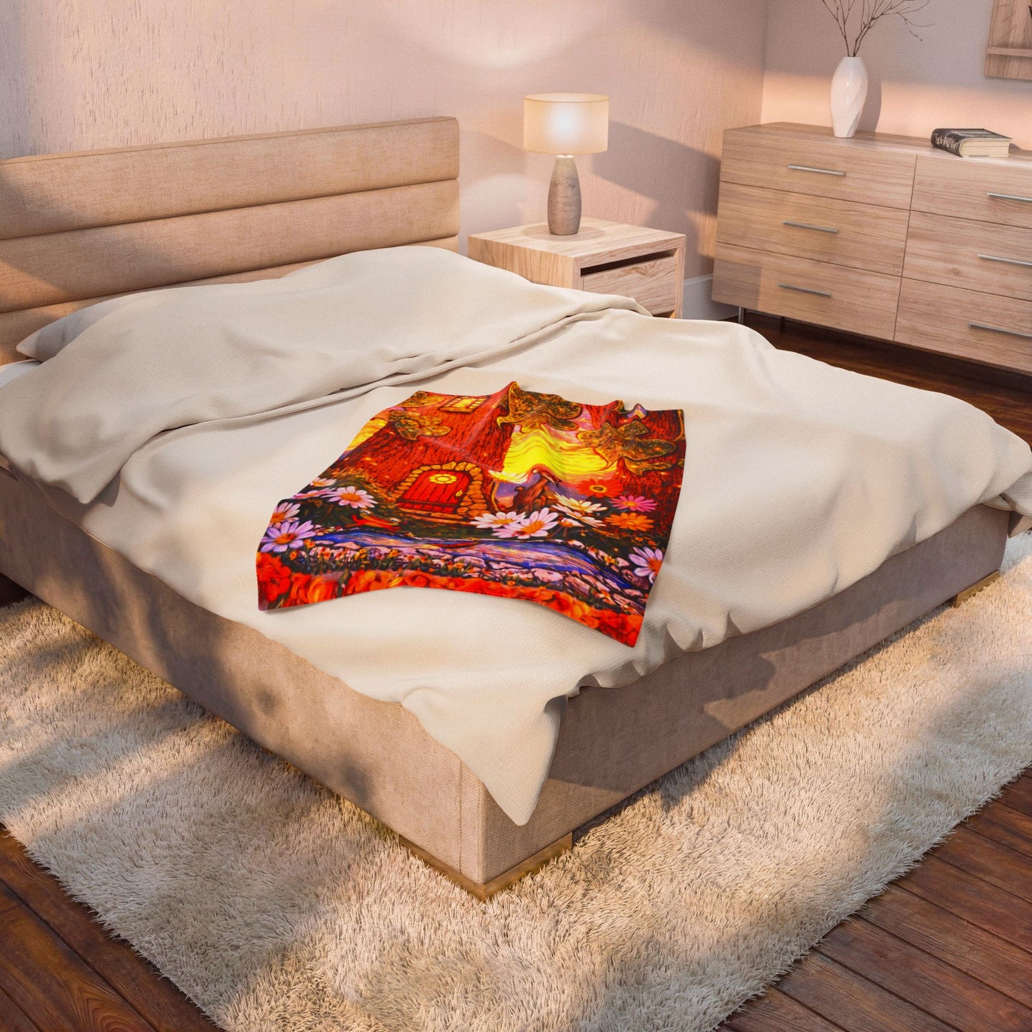 Velveteen Plush Fair Land Blanket — The Land of Wind Fairies Throw