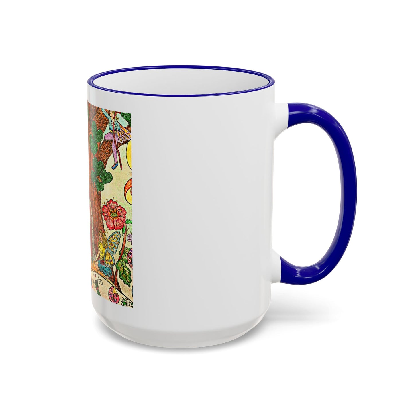 Accent Rim and Handle Mug 11oz - The Land of the Wind Fairies P20