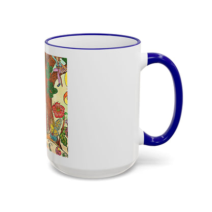 Accent Rim and Handle Mug 11oz - The Land of the Wind Fairies