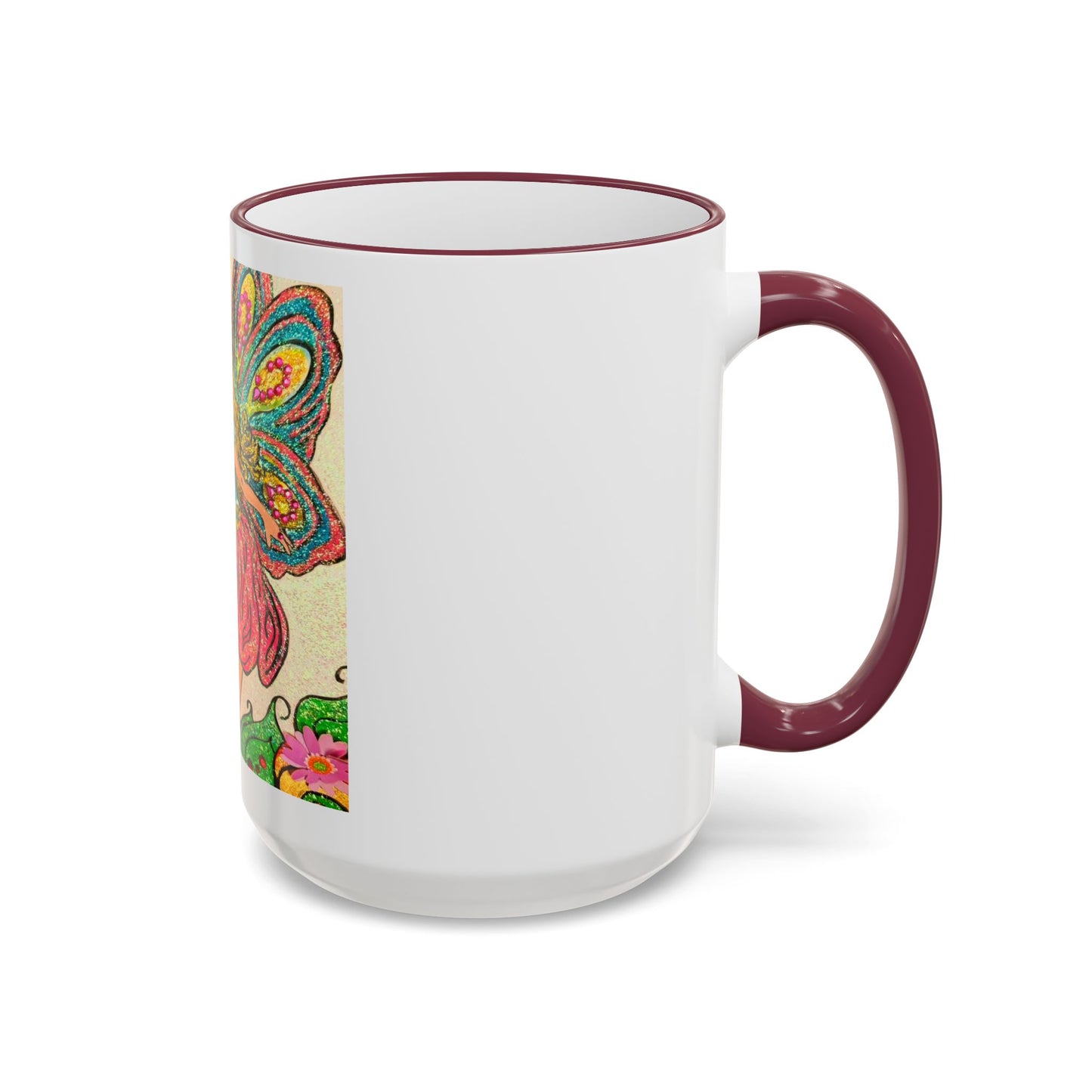 Magical Accent Rim & Handle Mug – Land of Wind Fairies™  Flower Kiss
