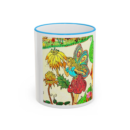 Magical Accent Rim & Handle Mug – Land of Wind Fairies™  Flower Kiss