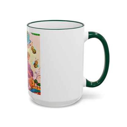 Accent Rim and Handle Mug 11oz - The Land of the Wind Fairies