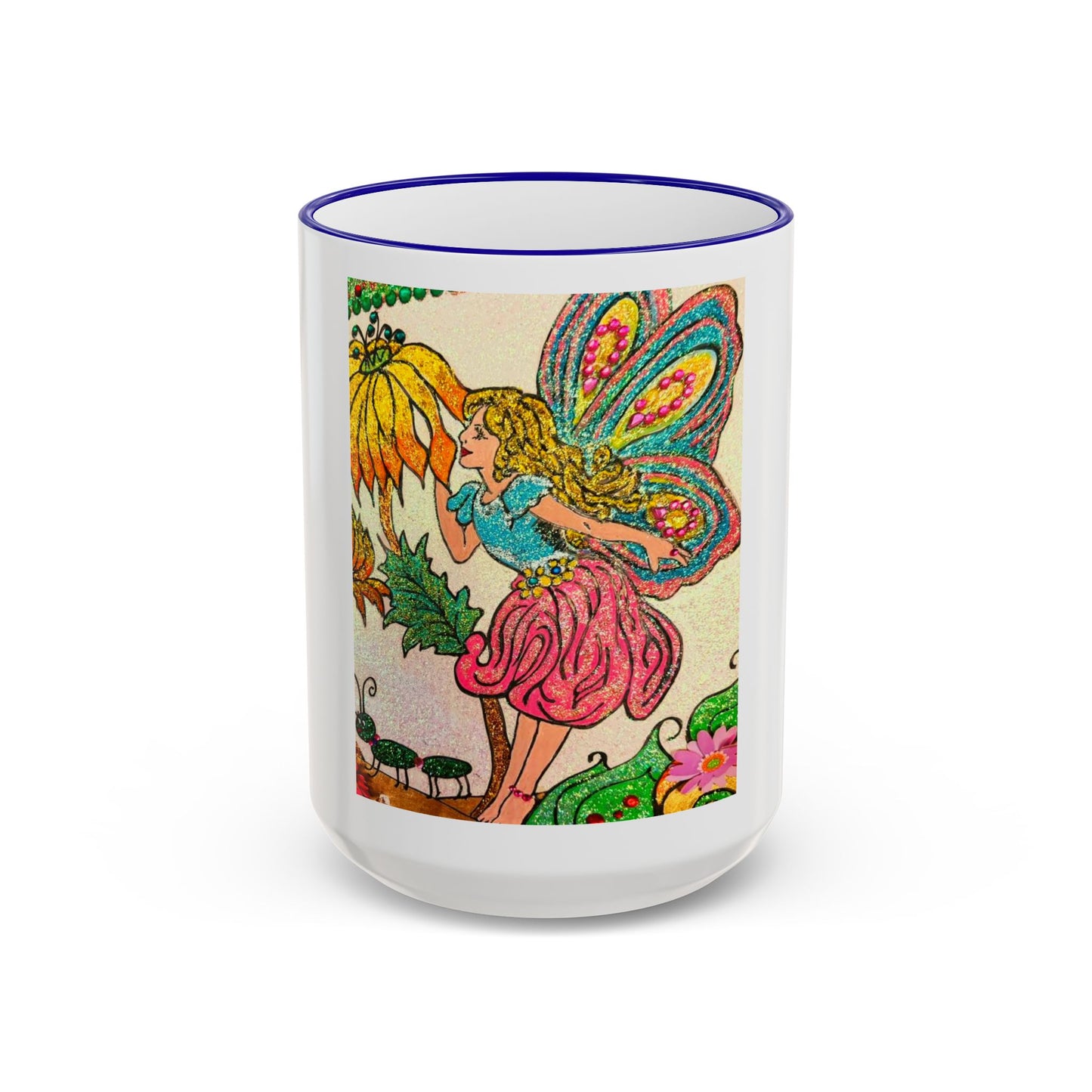 Magical Accent Rim & Handle Mug – Land of Wind Fairies™  Flower Kiss