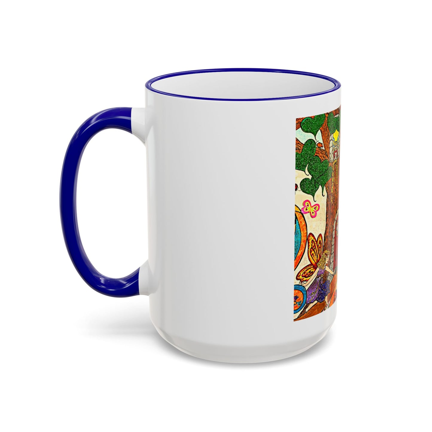 Accent Rim and Handle Mug 11oz - The Land of the Wind Fairies P20