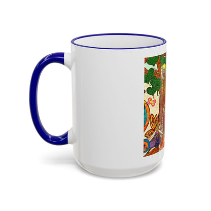 Accent Rim and Handle Mug 11oz - The Land of the Wind Fairies