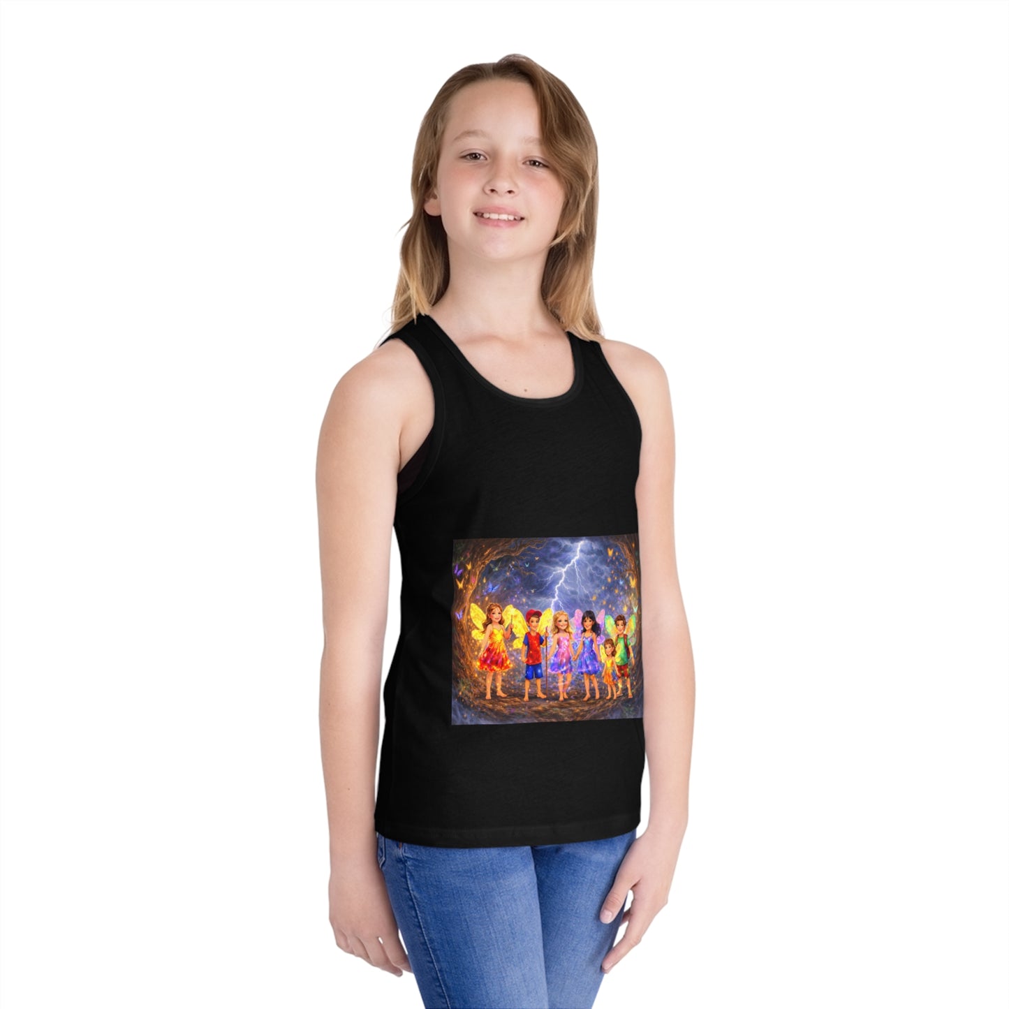 Kids Jersey Tank Top - The Land of Wind Fairies P3