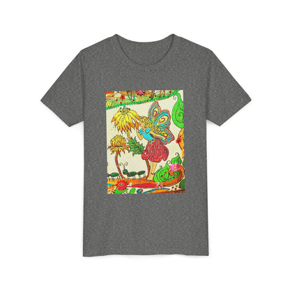 Youth Short Sleeve Tee – The Land of Wind Fairies™ series - Flower Kiss