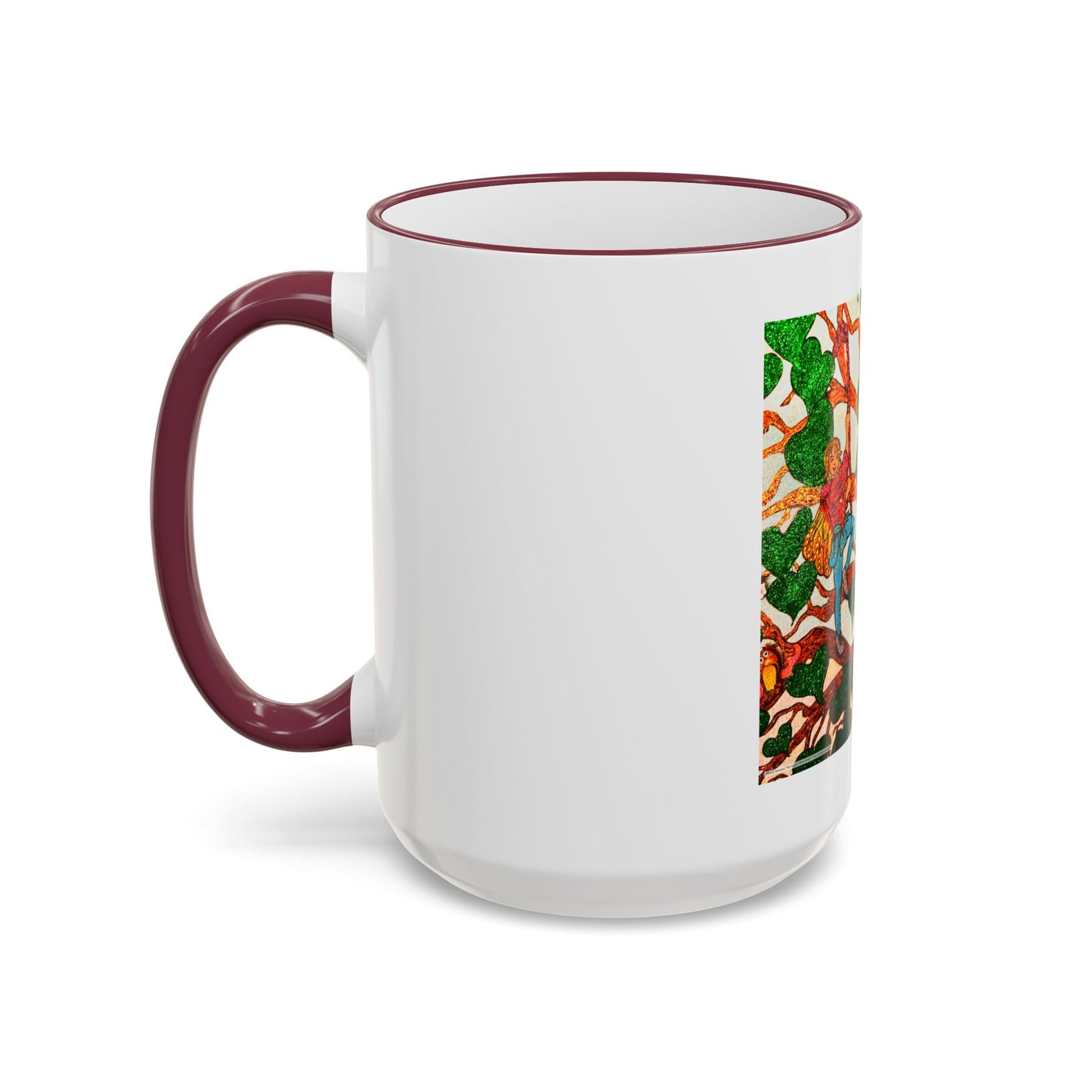 Accent Rim and Handle Mug 11oz - The Land of the Wind Fairies P4