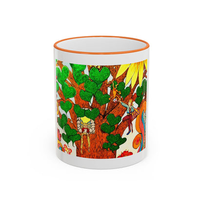 Accent Rim and Handle Mug 11oz - The Land of the Wind Fairies