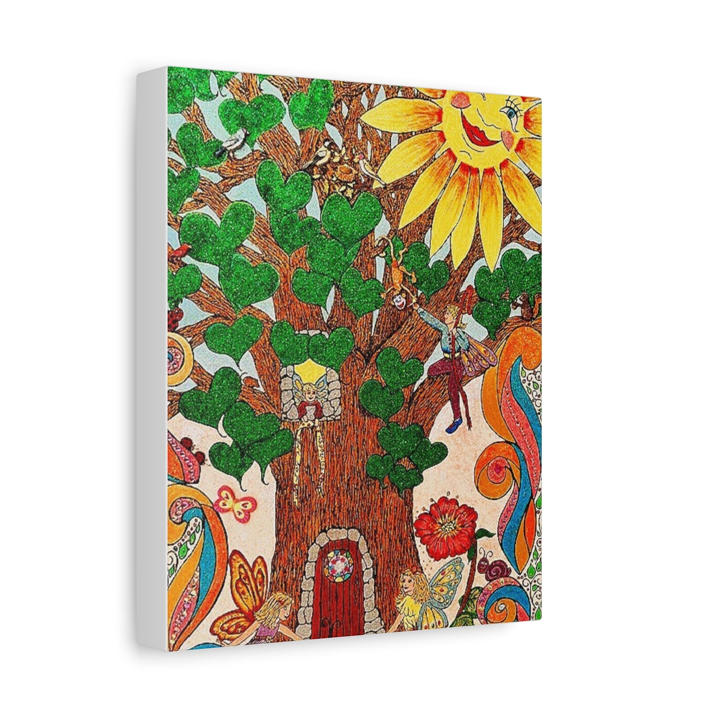 Canvas Fairy Wall Art – The Old Oak Tree | The Land of Wind Fairies Series
