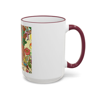 Accent Rim and Handle Mug 11oz - The Land of the Wind Fairies