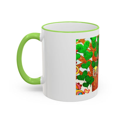Accent Rim and Handle Mug 11oz - The Land of the Wind Fairies