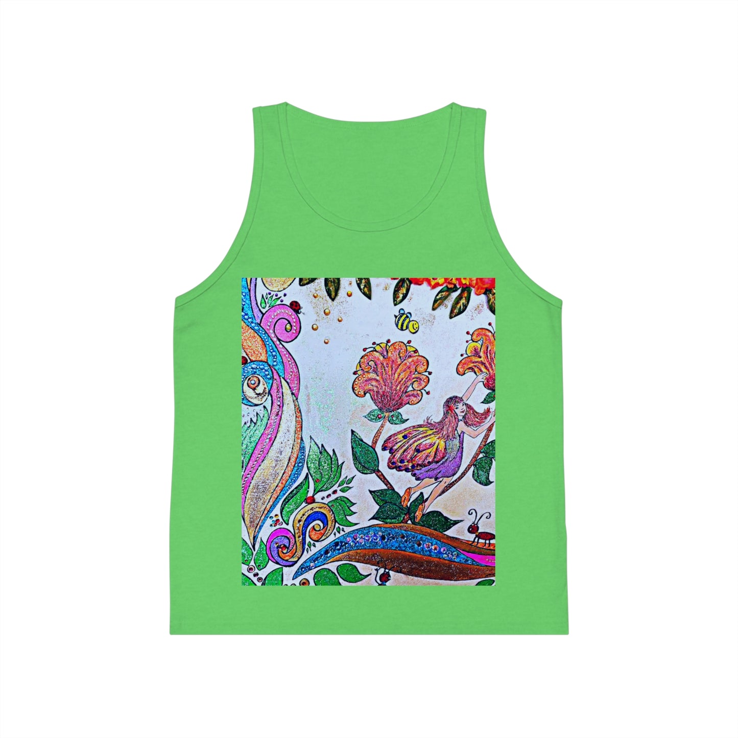Kids Jersey Tank Top - The Land of Wind Fairies P8
