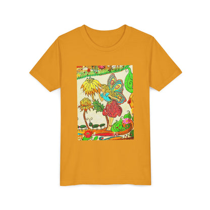 Youth Short Sleeve Tee – The Land of Wind Fairies™ series - Flower Kiss