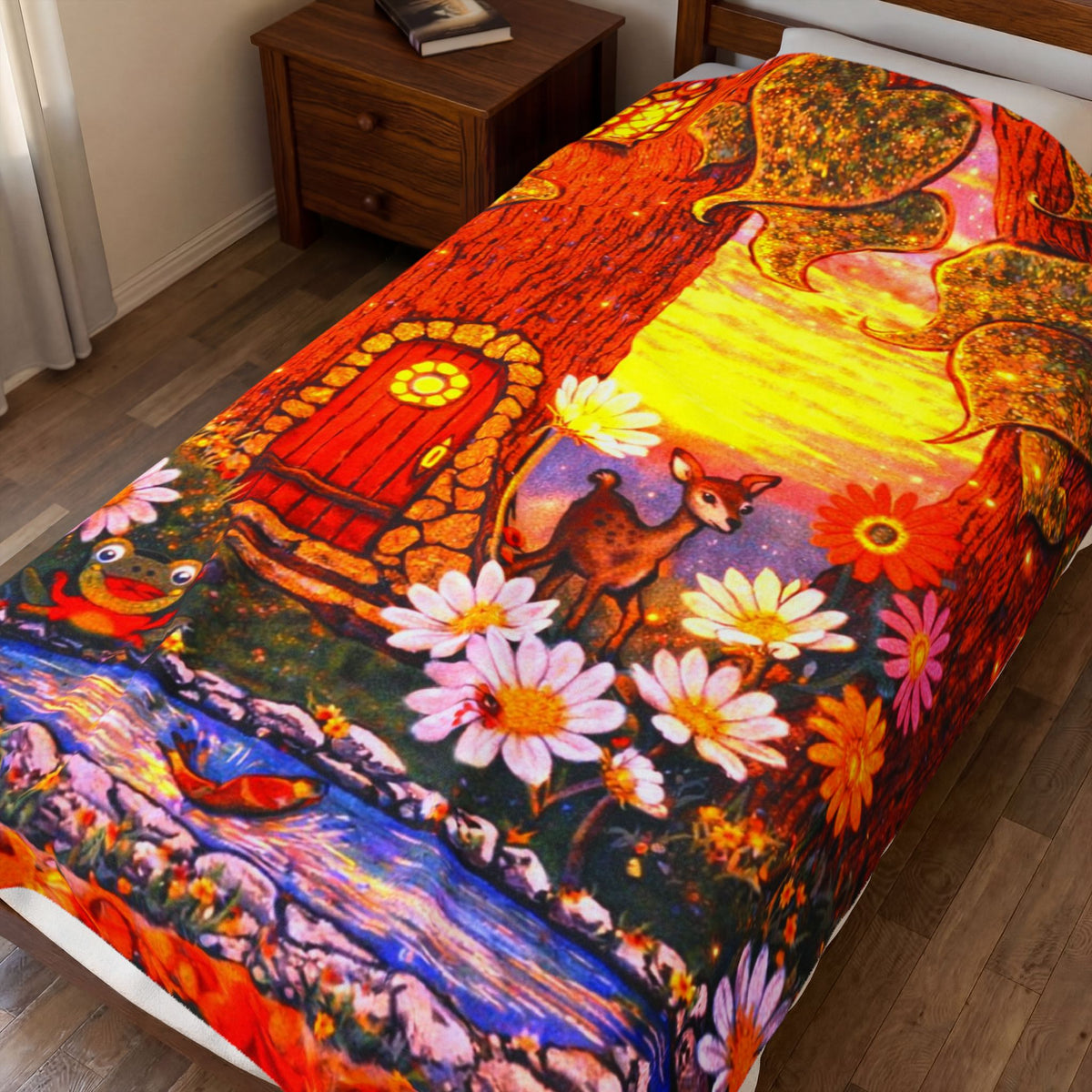 Velveteen Plush Fair Land Blanket — The Land of Wind Fairies Throw