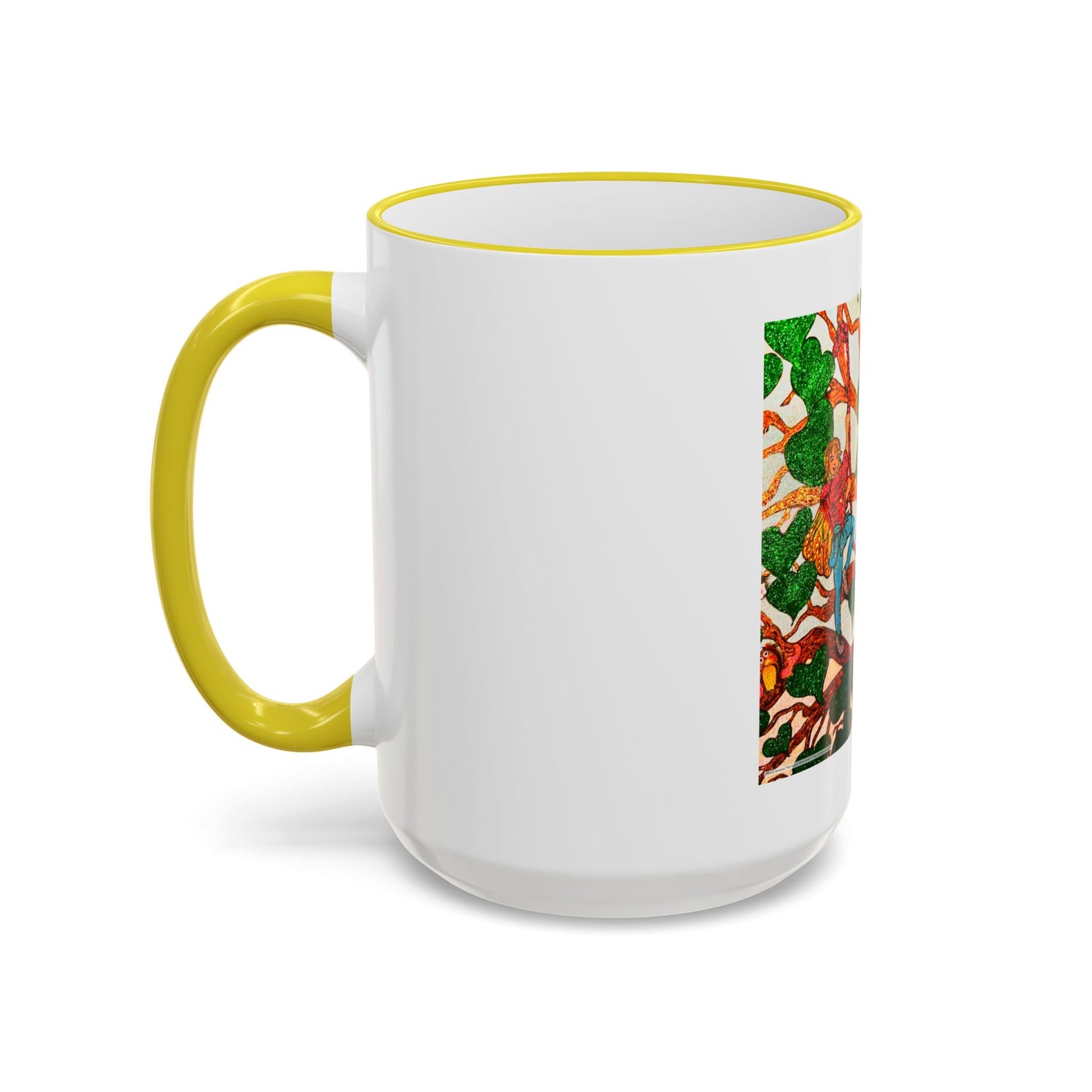 Accent Rim and Handle Mug 11oz - The Land of the Wind Fairies P4