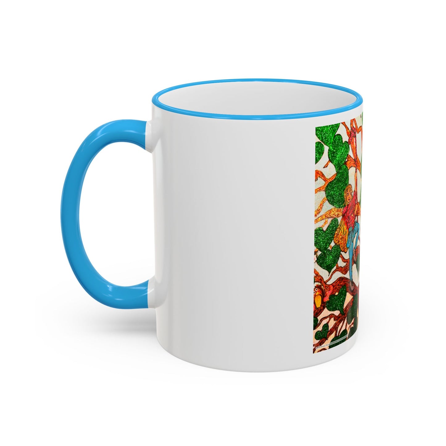 Accent Rim and Handle Mug 11oz - The Land of the Wind Fairies P4