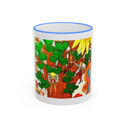 Accent Rim and Handle Mug 11oz - The Land of the Wind Fairies