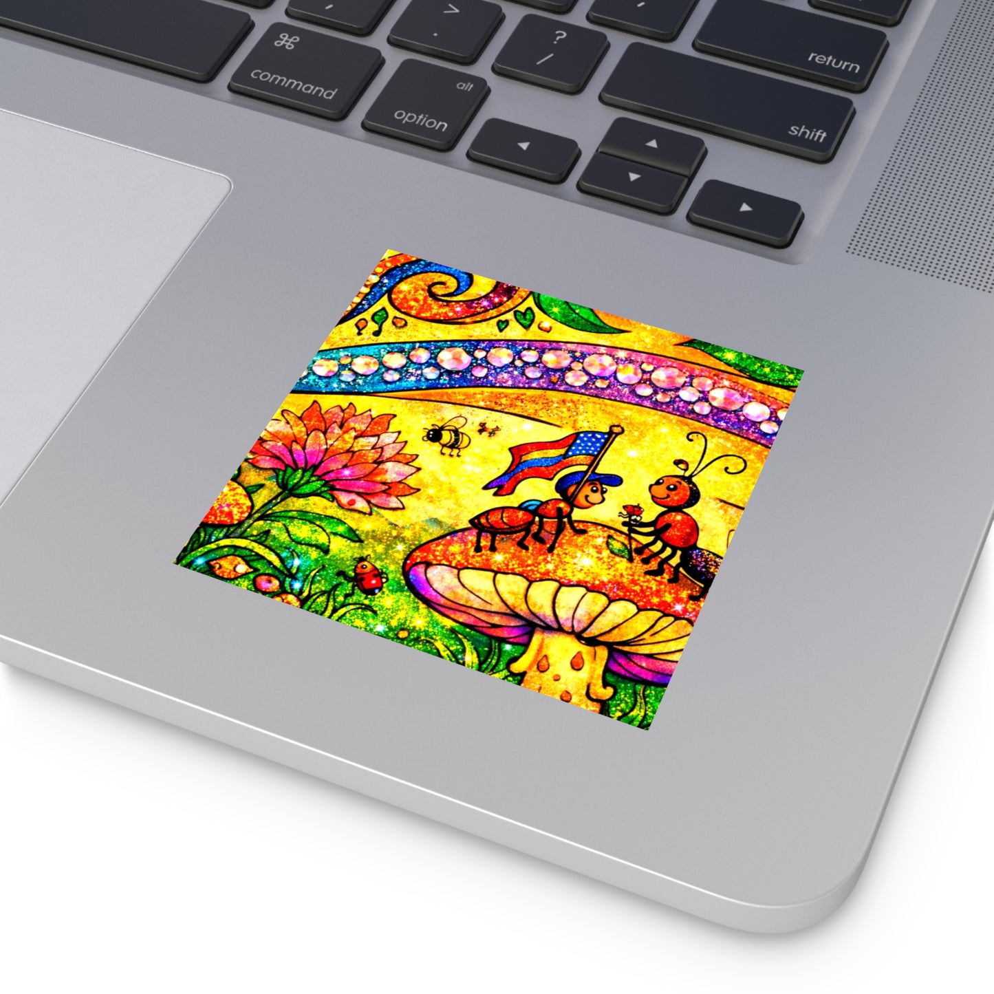 Fairy Square Vinyl Stickers