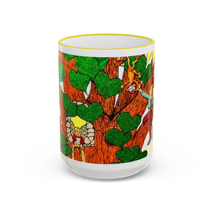 Accent Rim and Handle Mug 11oz - The Land of the Wind Fairies
