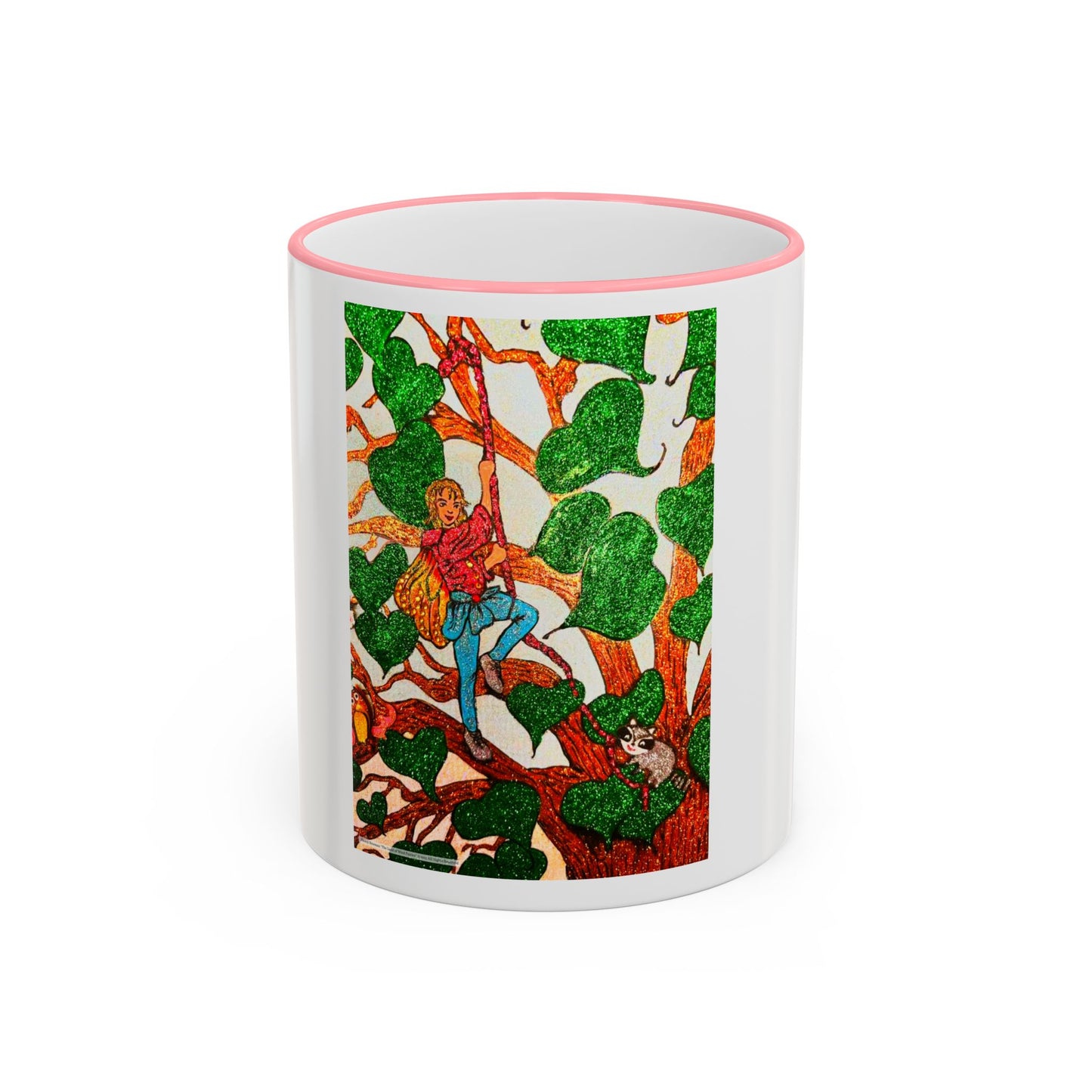 Accent Rim and Handle Mug 11oz - The Land of the Wind Fairies P4